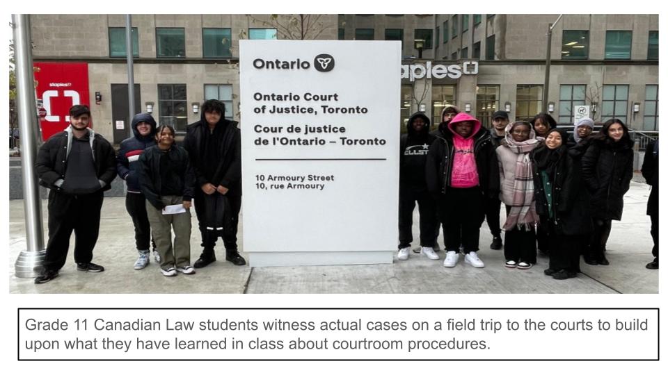 Law students visit the Ontario Court of Justice Open Gallery